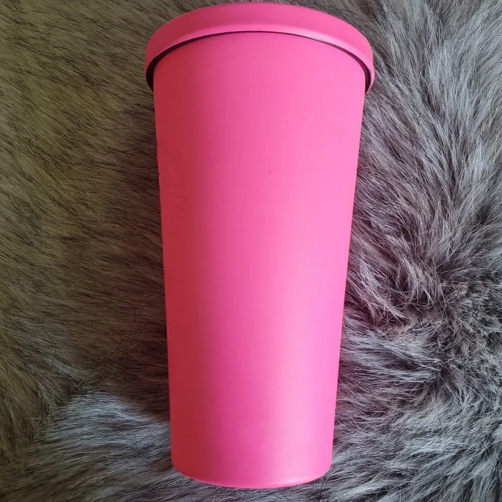 Starbucks Coffee 2014 Hot Pink Tumbler Cup
